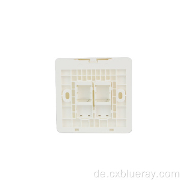 86Type 1 2 4 Port -Face -Platte RJ45 Wallauslass Unschirmes Frontplatte